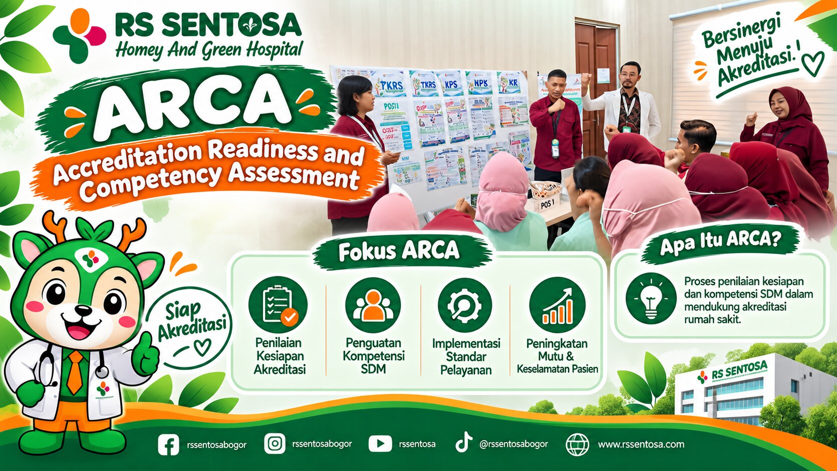RS Sentosa Perkuat Kesiapan Jelang Akreditasi Melalui ARCA (Accreditation Readiness and Competency Assessment)